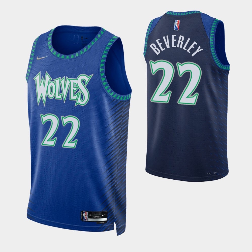 Wolves blue 22 beverley  jersey