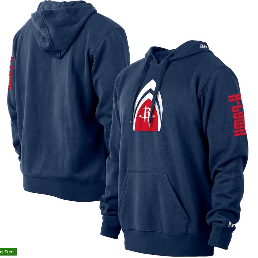 Sweat à capuche bleu marine Houston Rockets