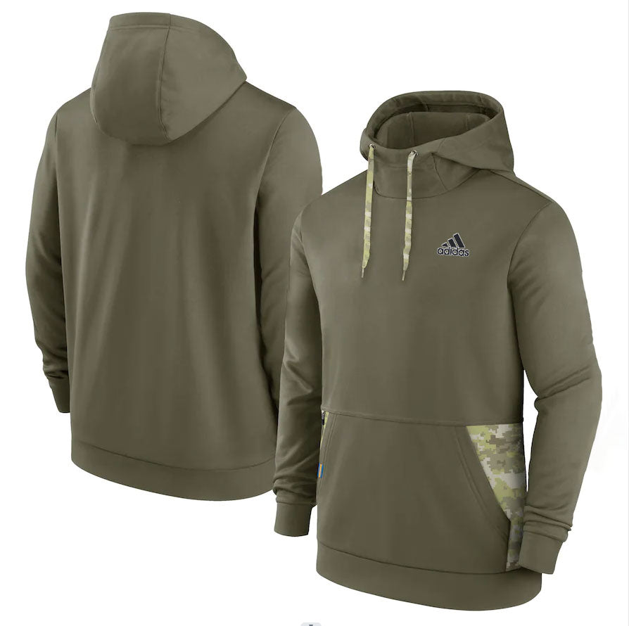 Adidas sweat à capuche vert olive