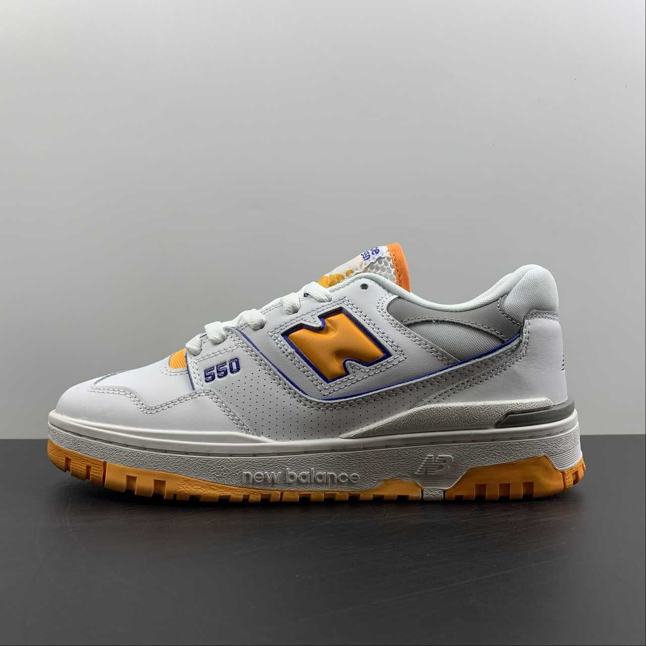 NB 550 orange shoes