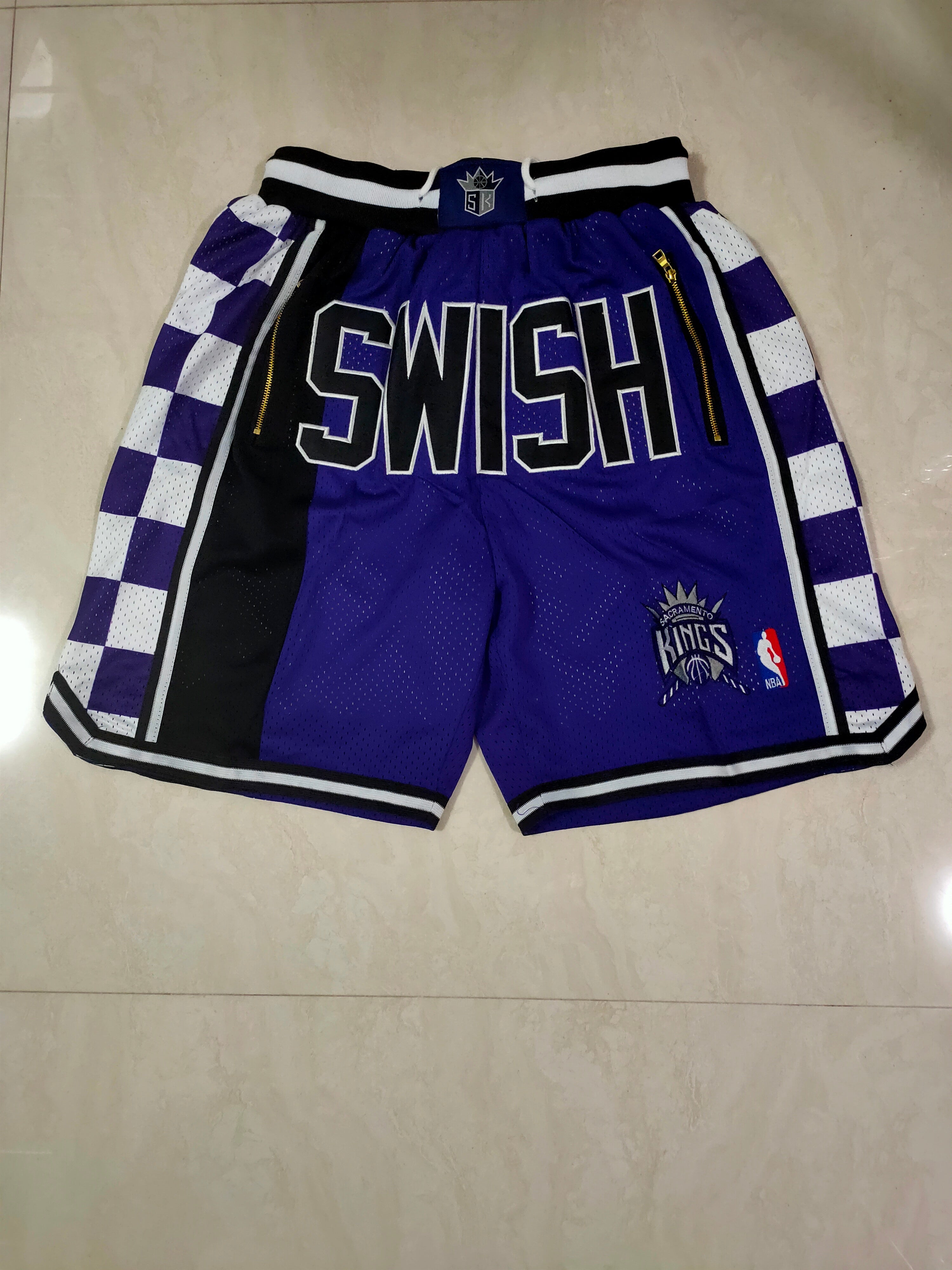 Short swish violet des Kings de Sacramento