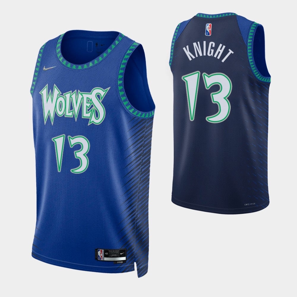 Wolves blue 13 knight jersey