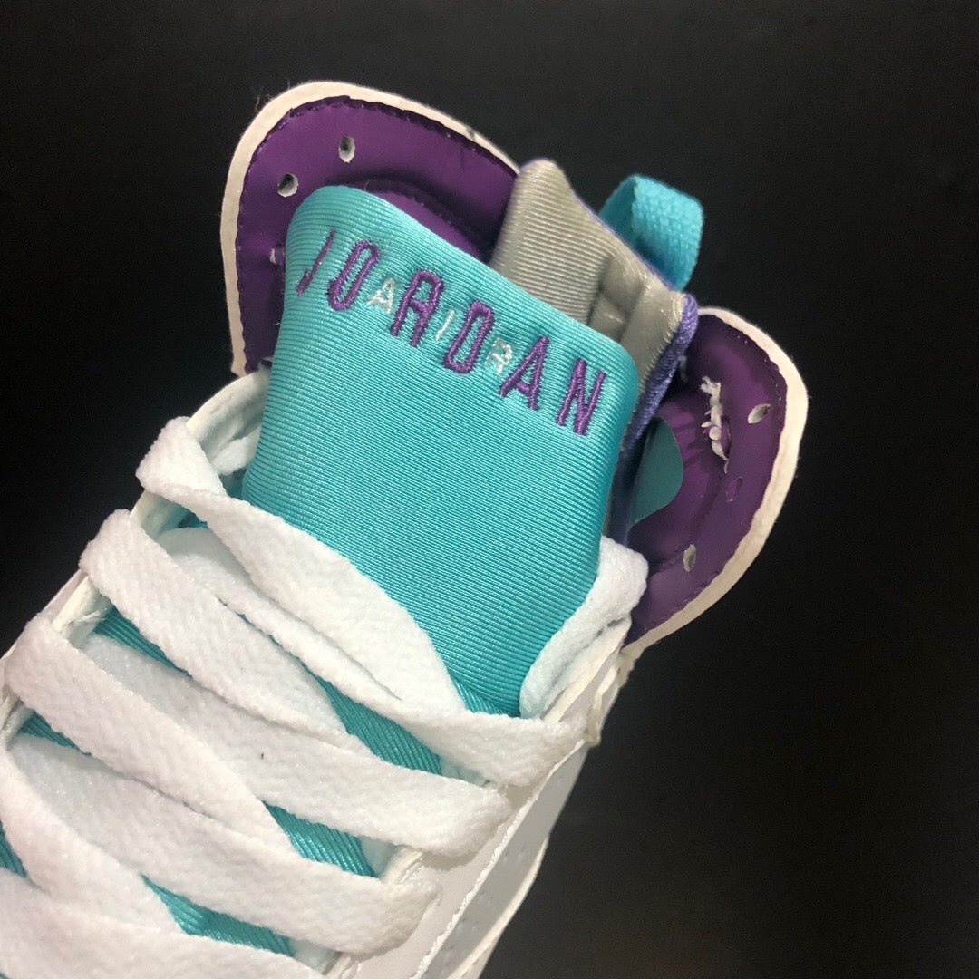 Nike air jordan retro white blue   shoes