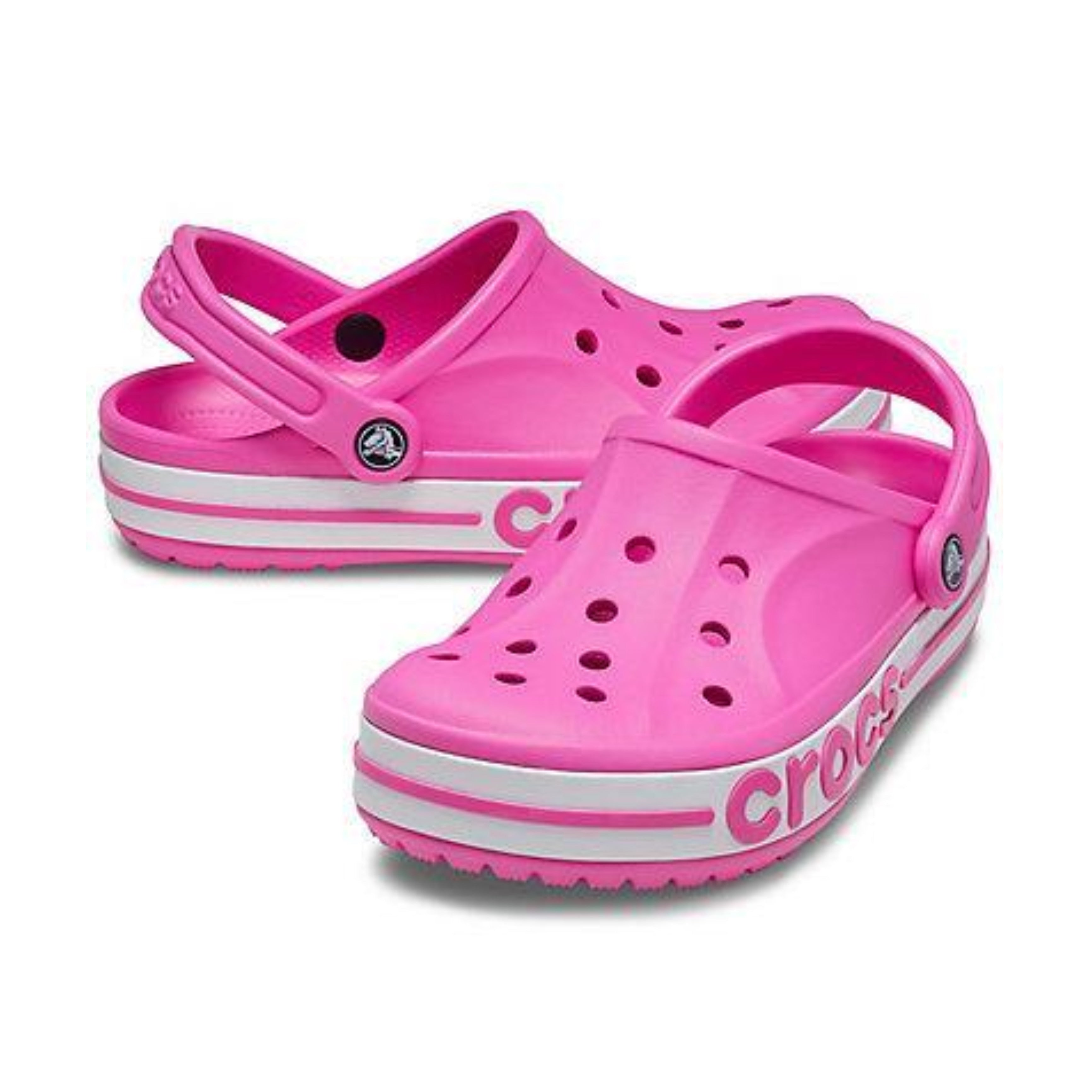 Bayaband fuscia crocs