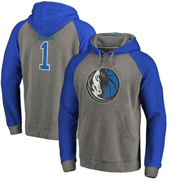 Sweat à capuche 1 papa gris/bleu Dallas Mavericks