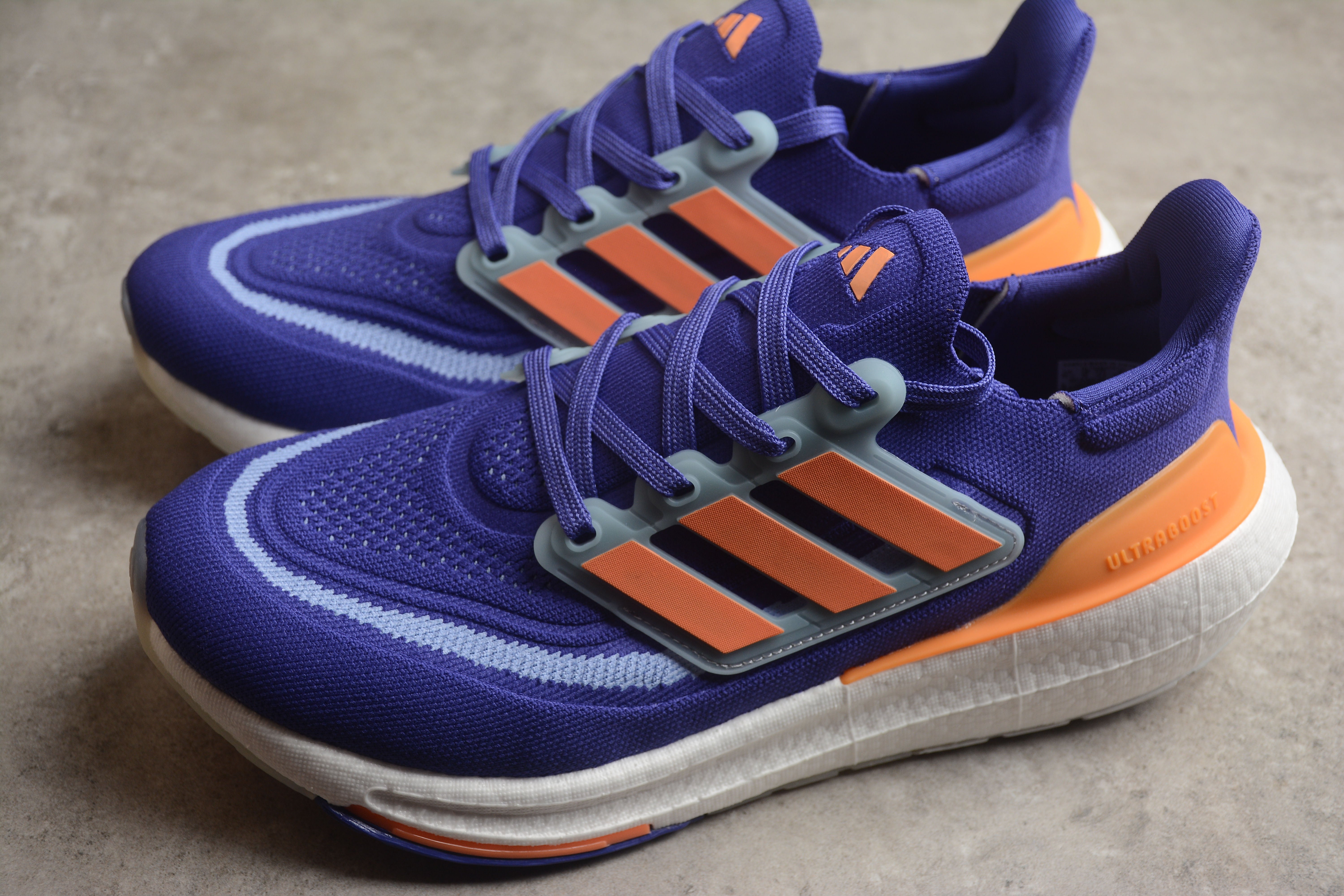 Adidas ultraboost royal blue/ orange shoes