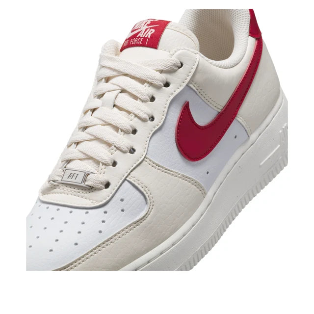 Nike Air Force 1 '07 'Pale Ivory University Red'
