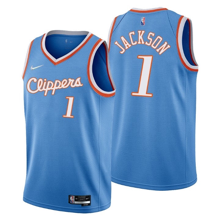 Clippers blue 1 jackson  jersey