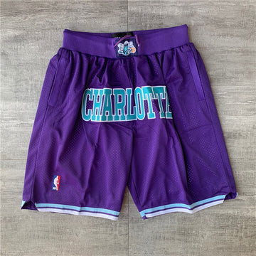Short Charlottes violet et bleu