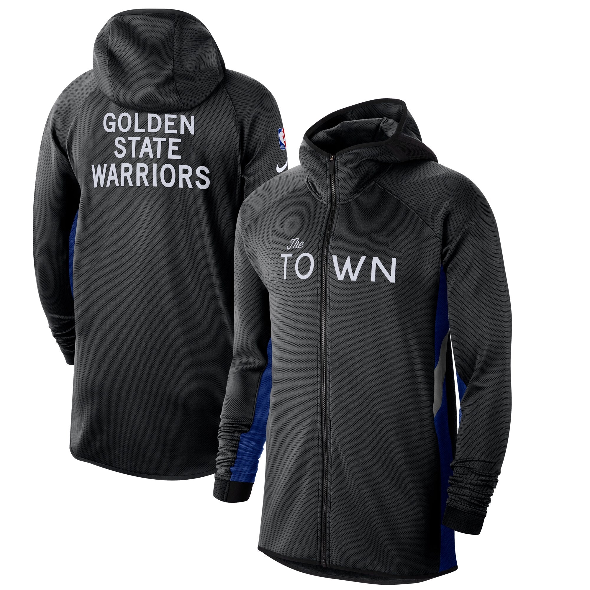 Golden state warrior black/blue long cut jacket
