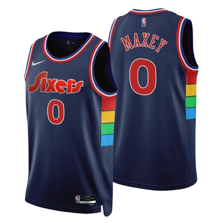 Maillot Sixers bleu foncé 0 maxey