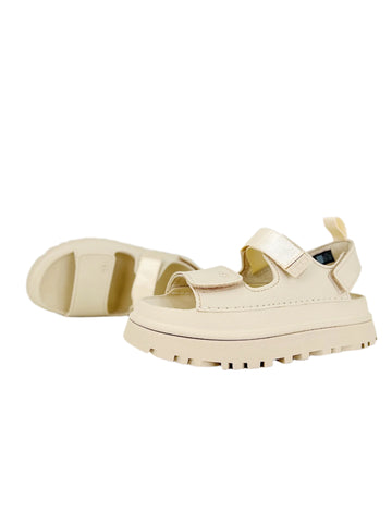 Ugg GoldenGlow flatform sandals Cream White
