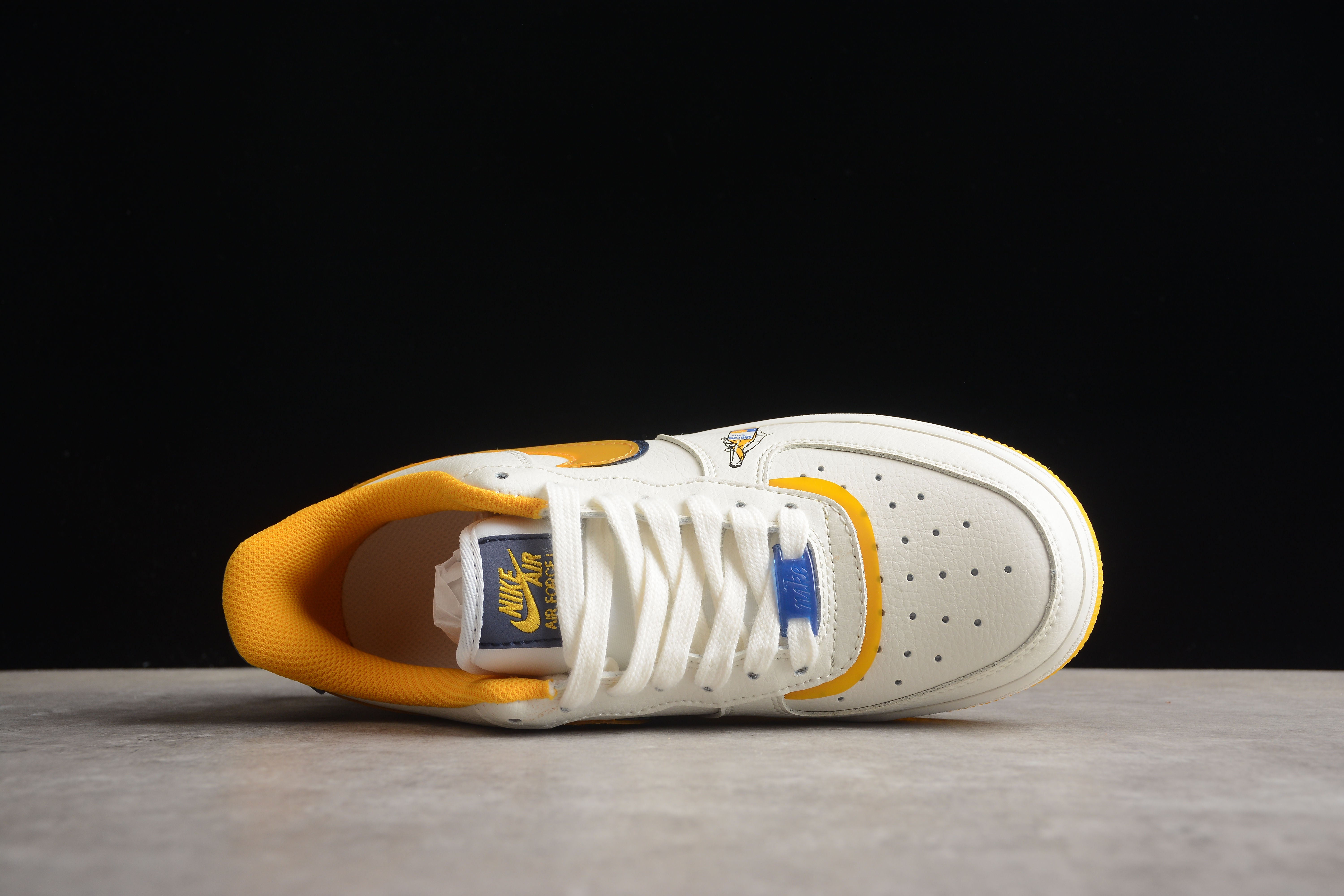 Nike airforce A1 full blue yellow shoes