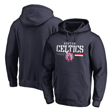 Sweat à capuche bleu foncé Boston Celtics