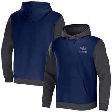 Adidas grey and navy blue hoodie