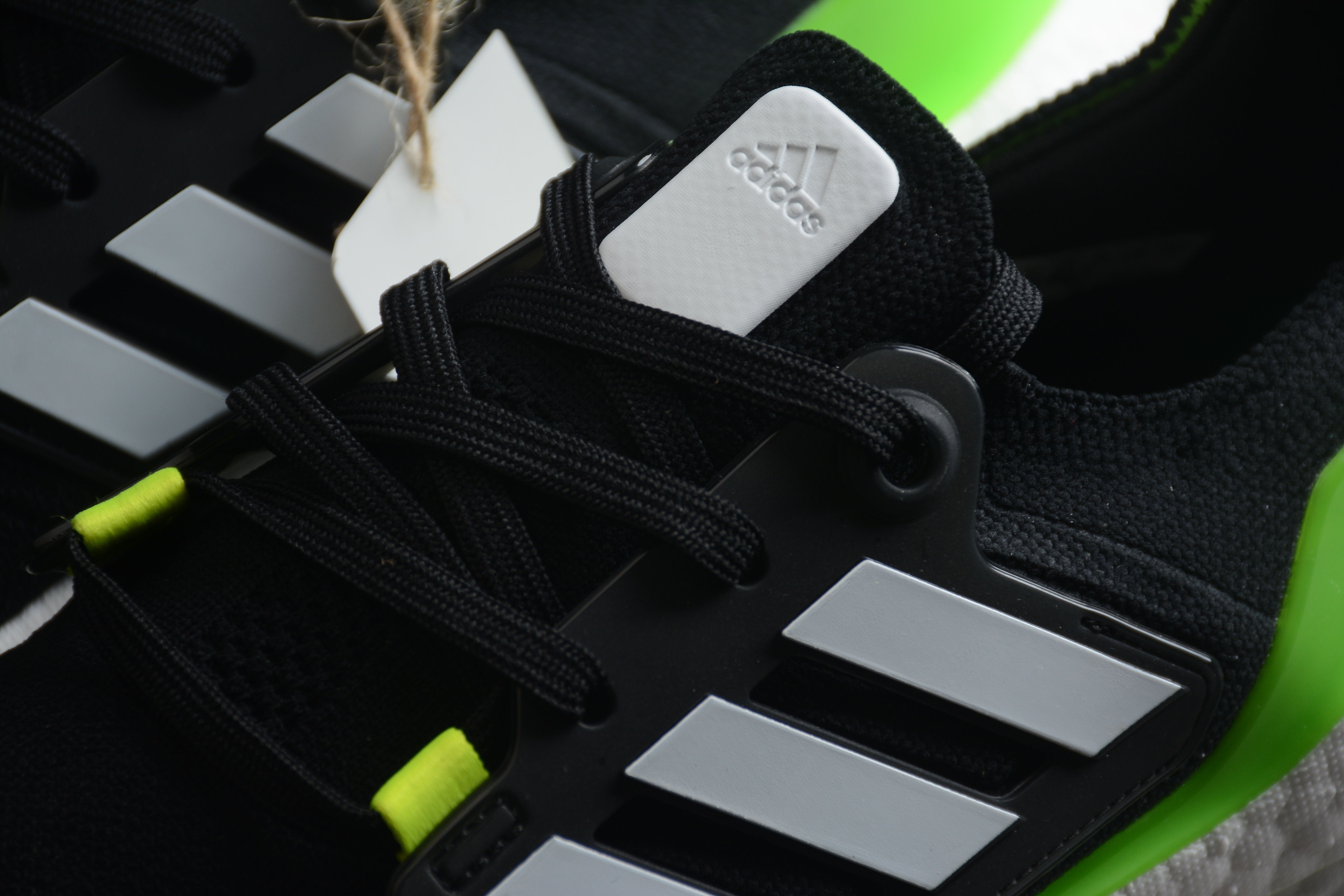 Adidas ultraboost black/neon shoes