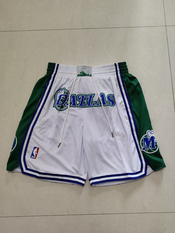 Short Dallas vert-blanc
