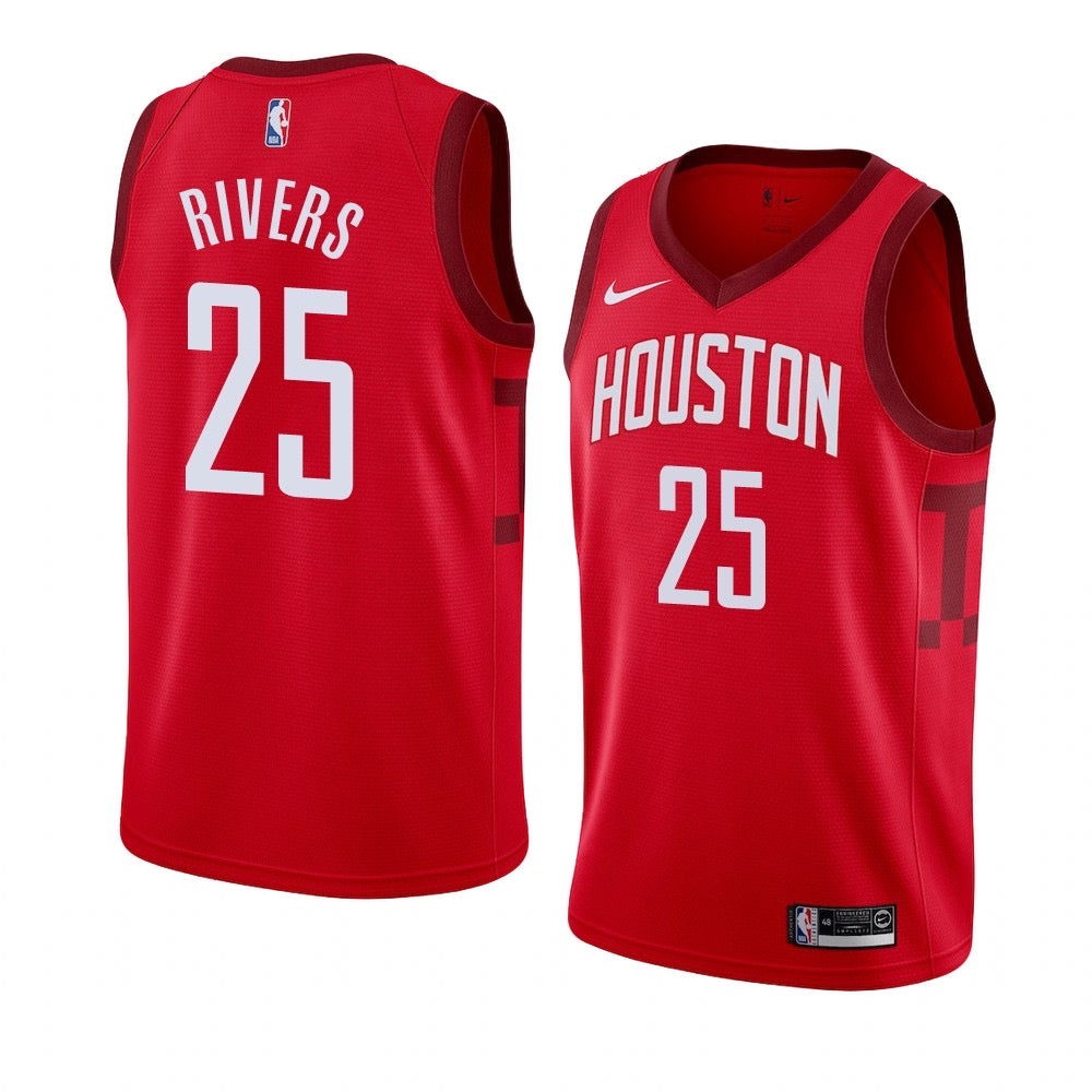 Houston red 25 rivers jersey