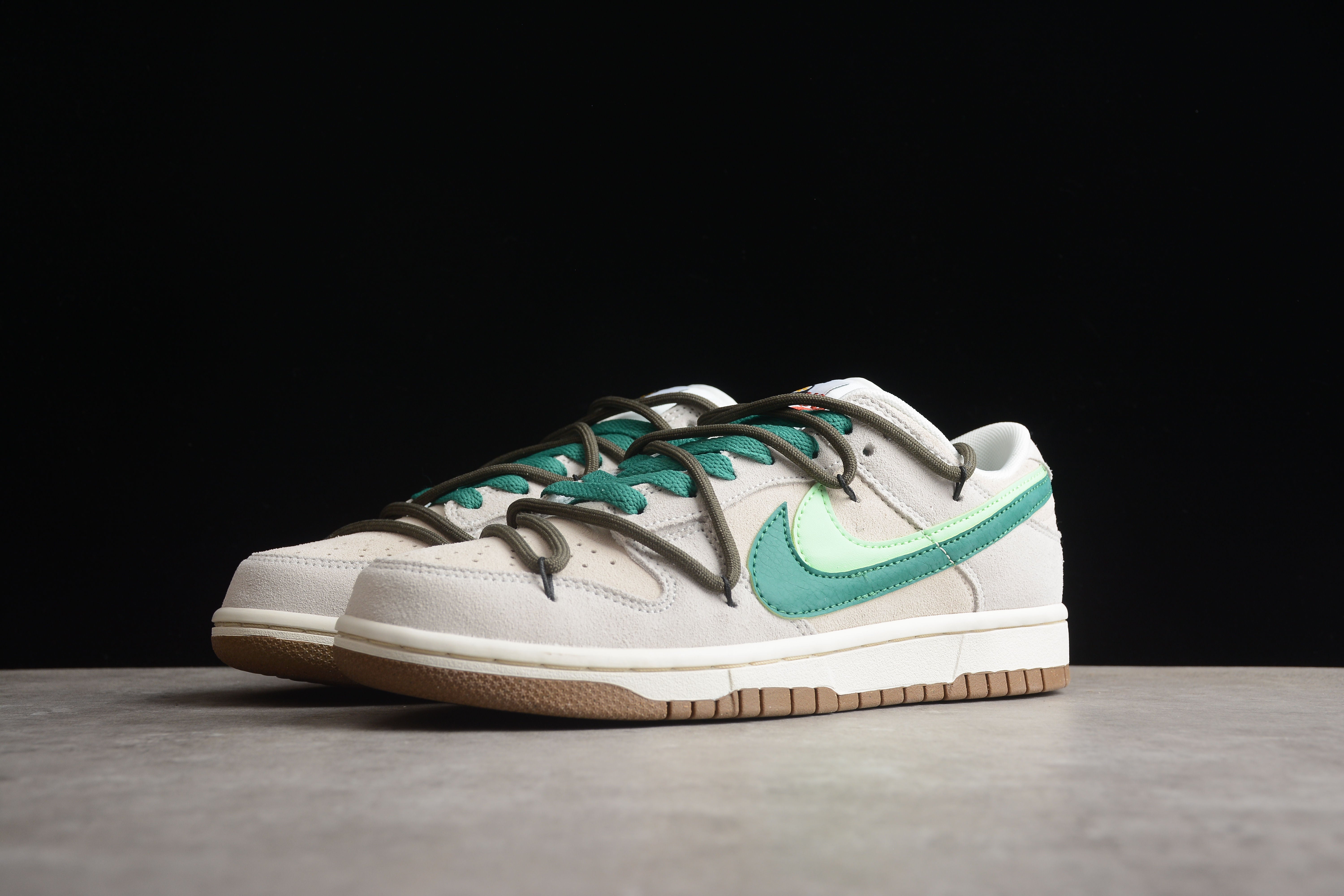 Nike SB dunk low double green shoes