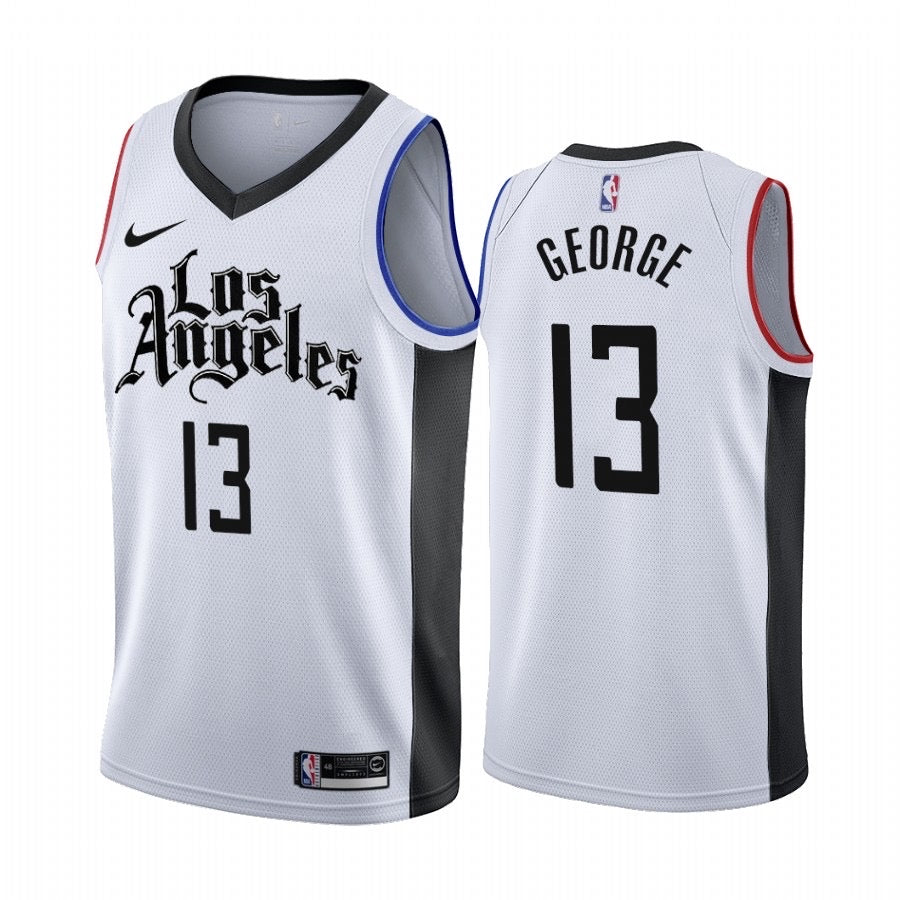 Maillot blanc 13 George de Los Angeles