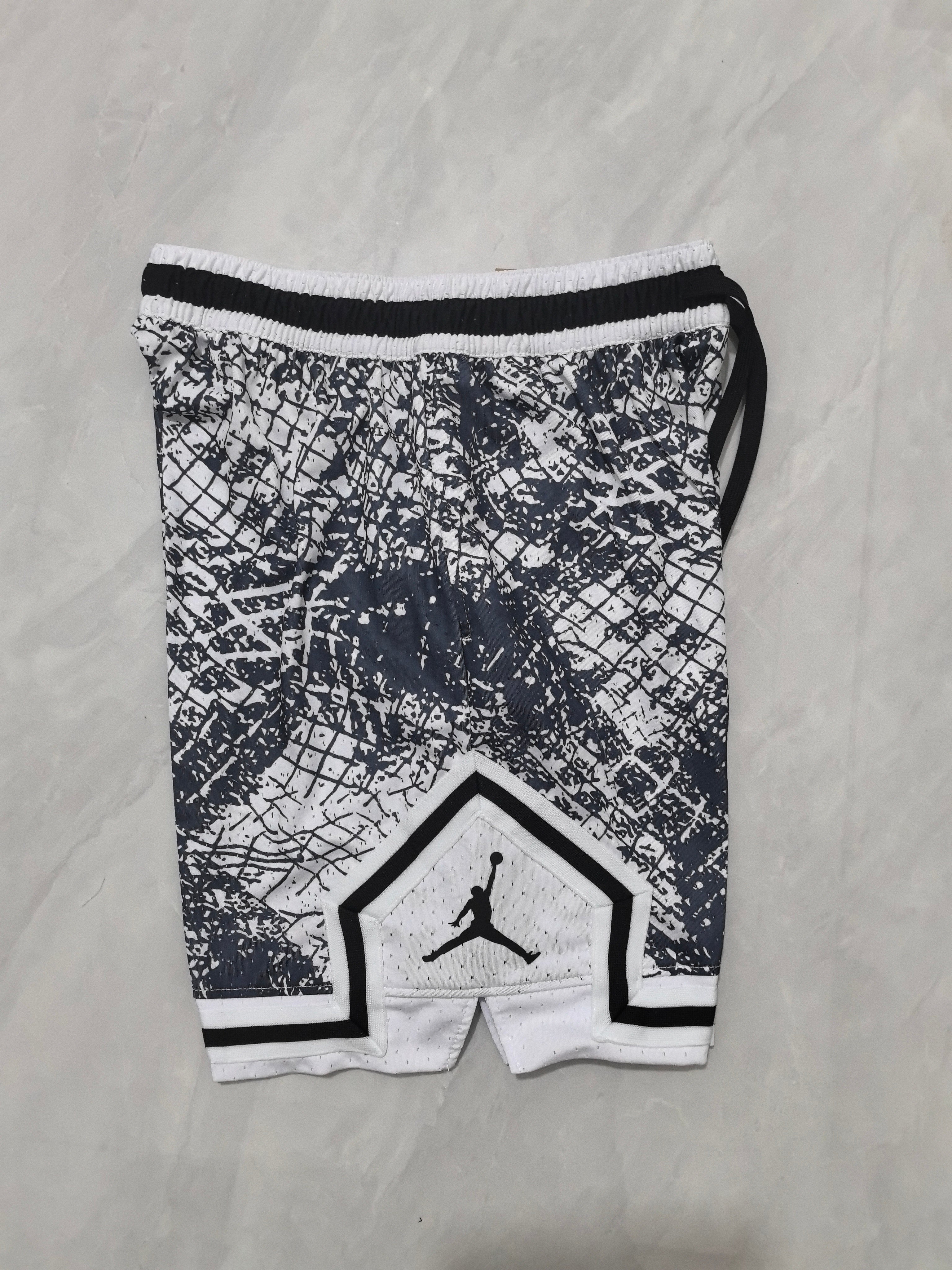 Jordan B-23 checkered grey basketball shorts