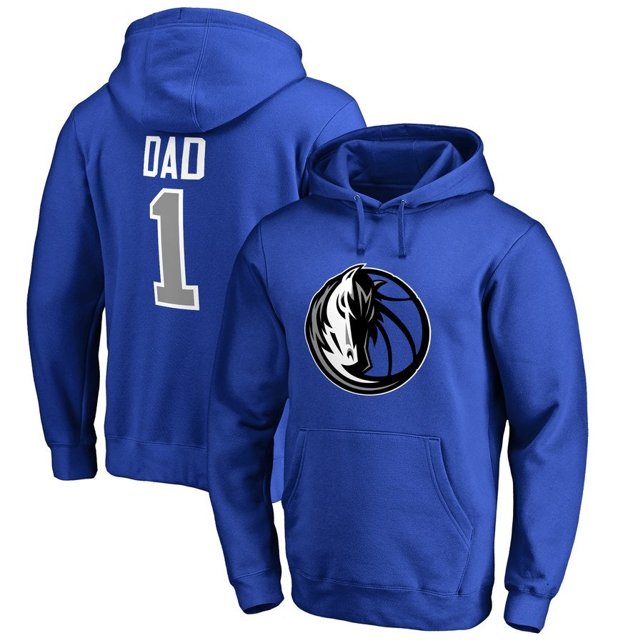 Dallas mavericks blue 1 dad  hoodie