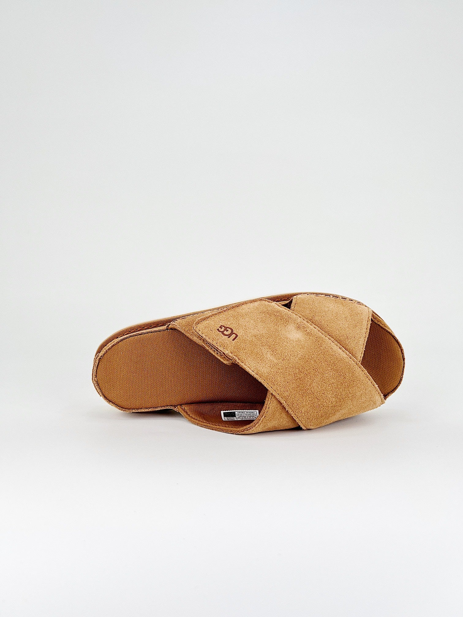 UGG Goldenstar Cross slides chestnut