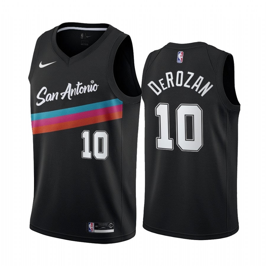 San antonio black 10 derozan  jersey