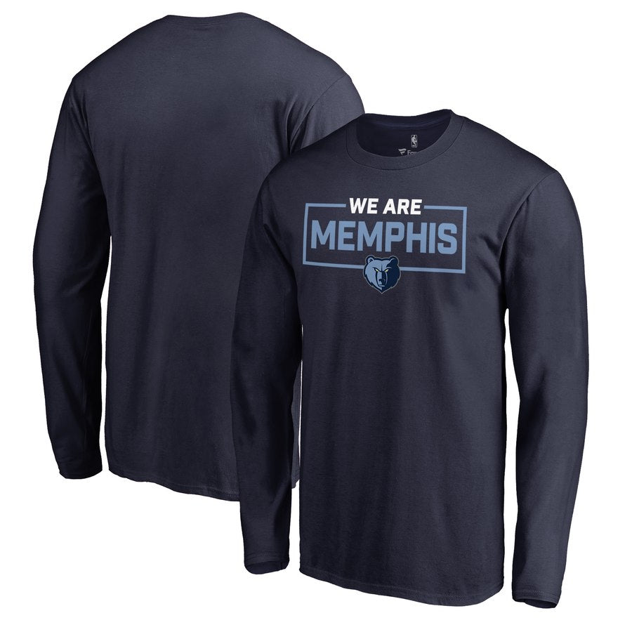 Chemise longue bleu marine des Grizzlies de Memphis