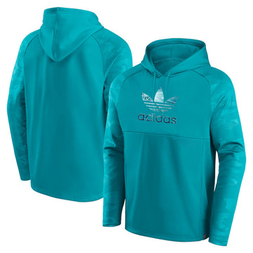 Adidas sweat à capuche bleu aqua