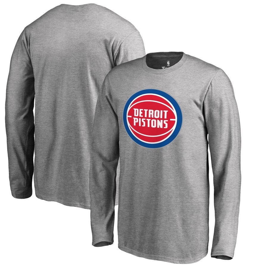 Chemise longue grise des pistons de Detroit