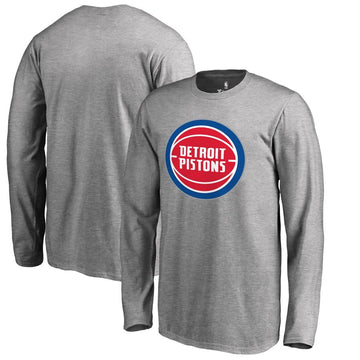 Chemise longue grise des pistons de Detroit