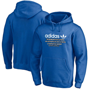 Sweat à capuche bleu Adidas