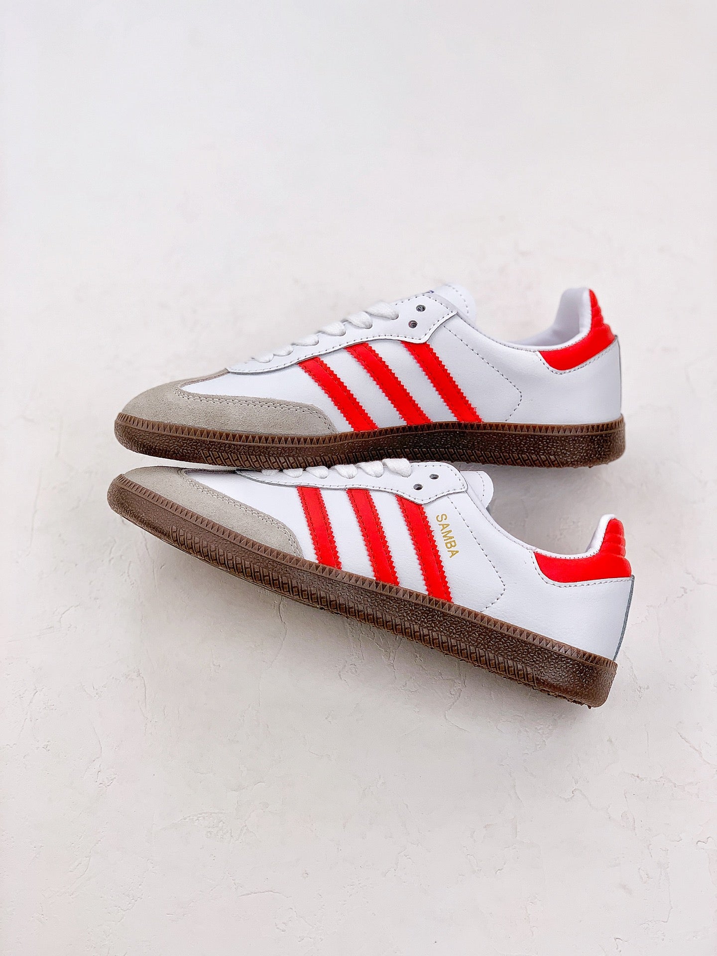 Adidas samba white/red shoes