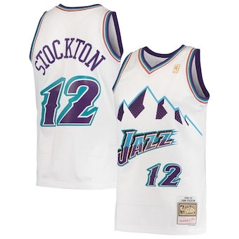 Retro Utahh jazz white jersey