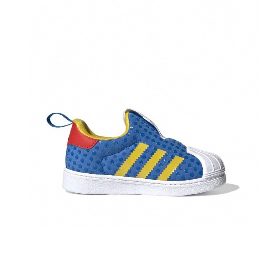 Adidas lego x superstar choc bleu