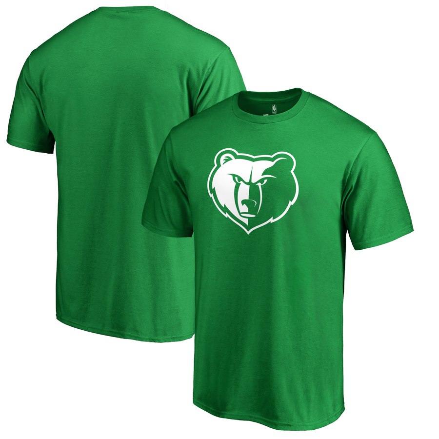 Memphis Grizzlies Green Primary Logo T Shirt