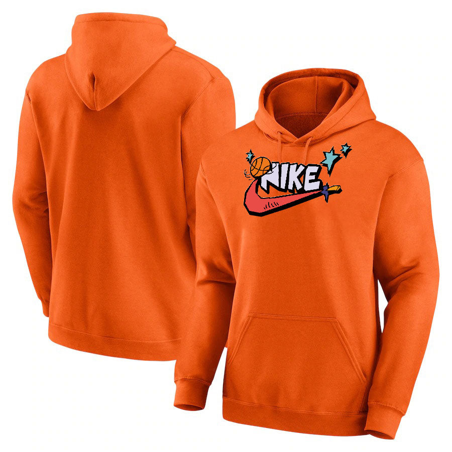 Sweat à capuche orange Nike 25 de basket-ball