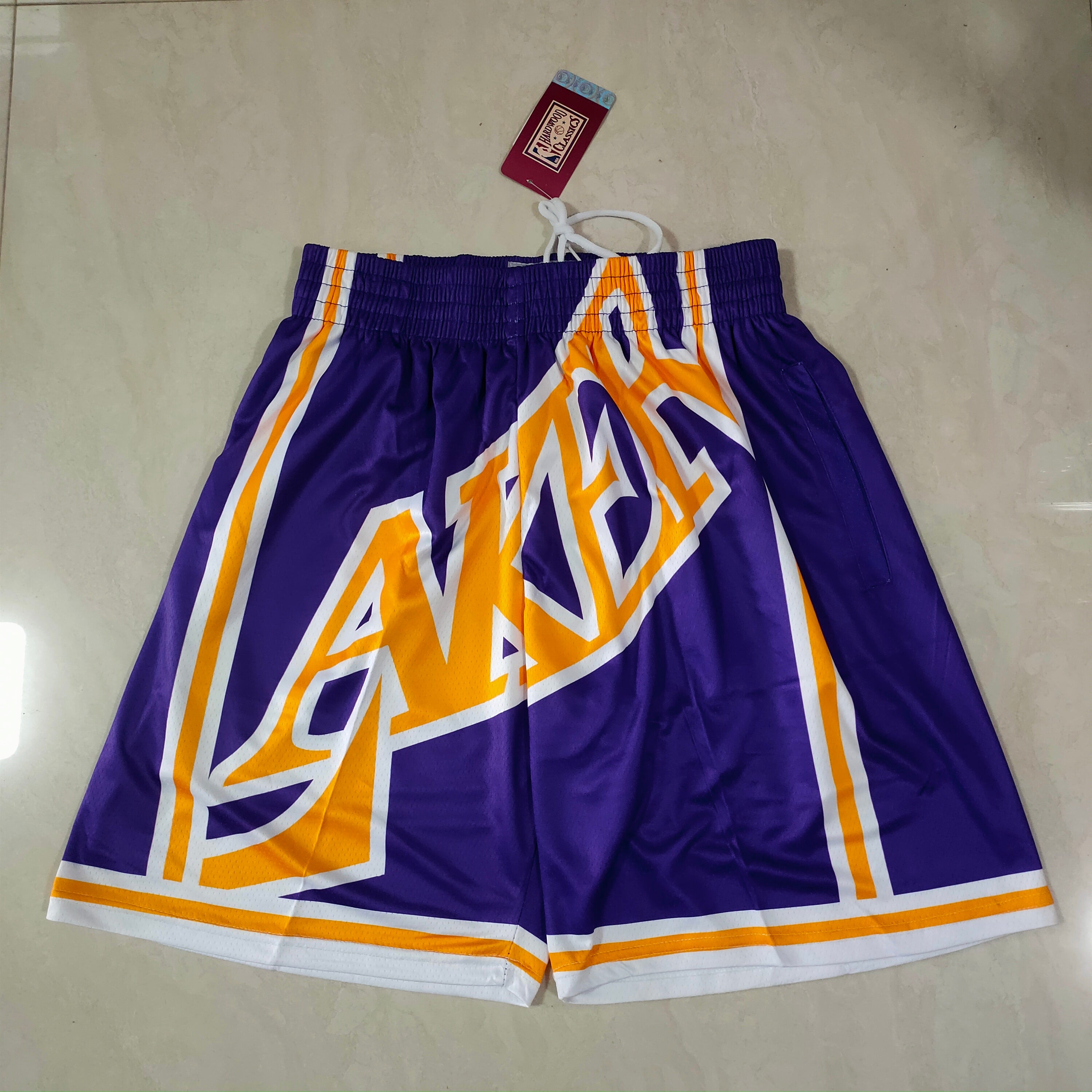 Lakers purple and yellow shorts