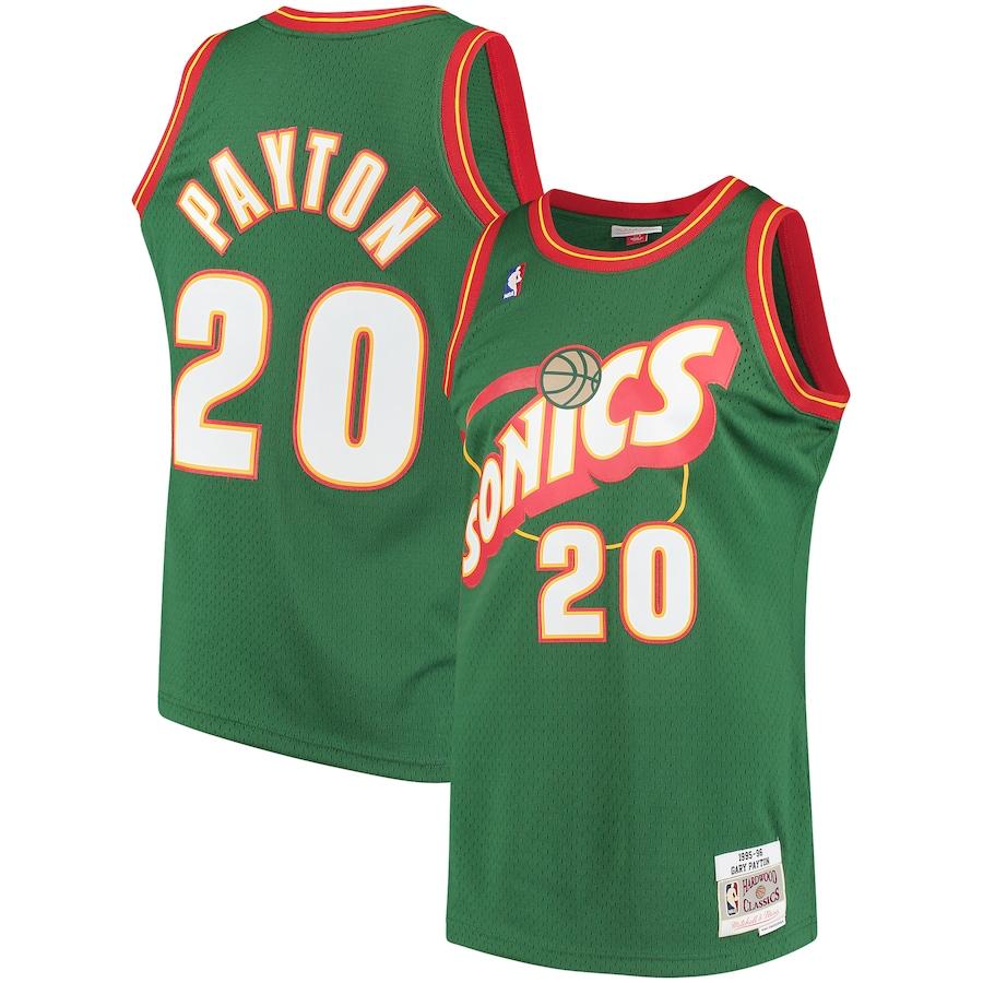 Maillot rétro Oklahoma City Thunder 20 Payton vert