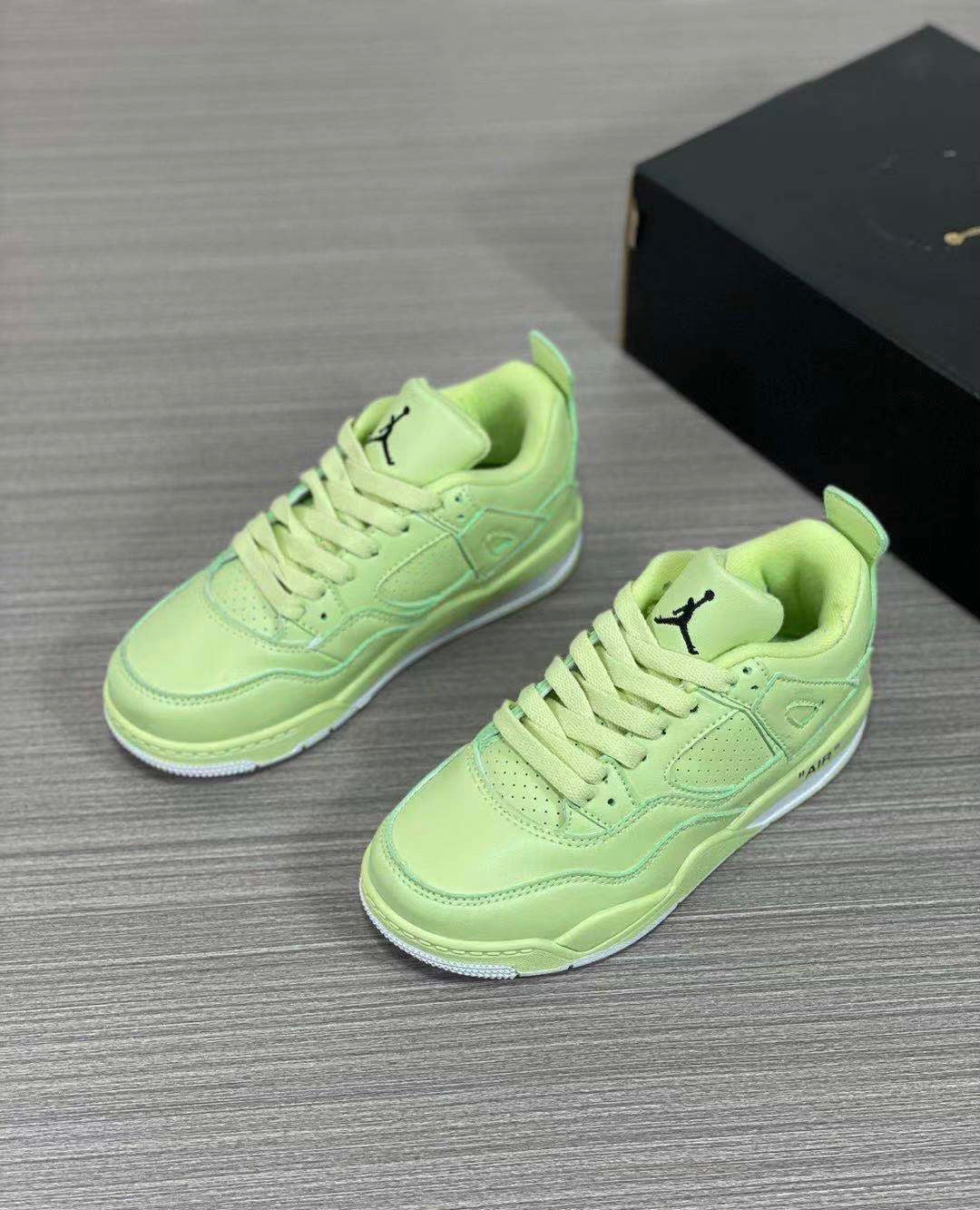 Nike air jordan 4 oil green shoes