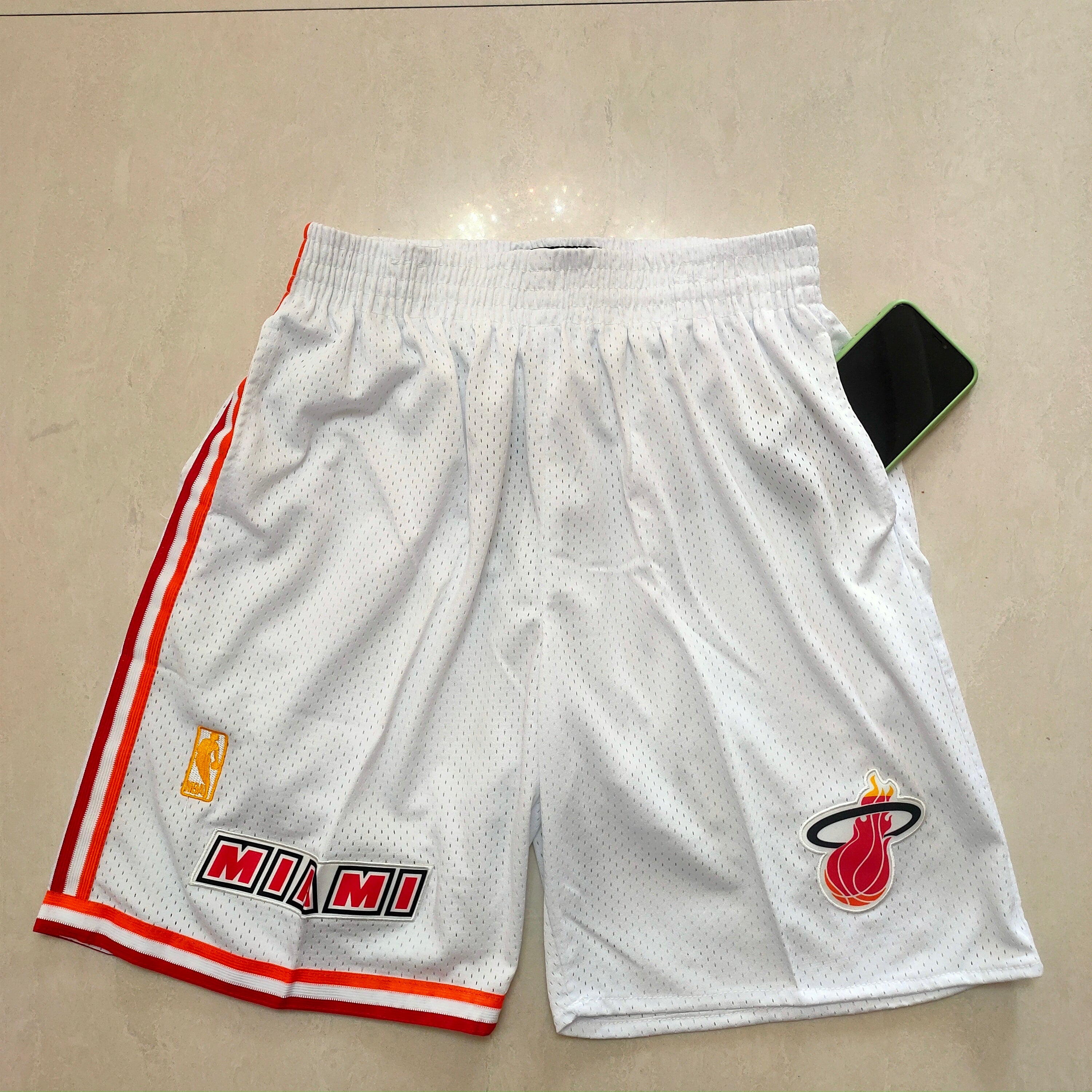 Miami heat white-red shorts