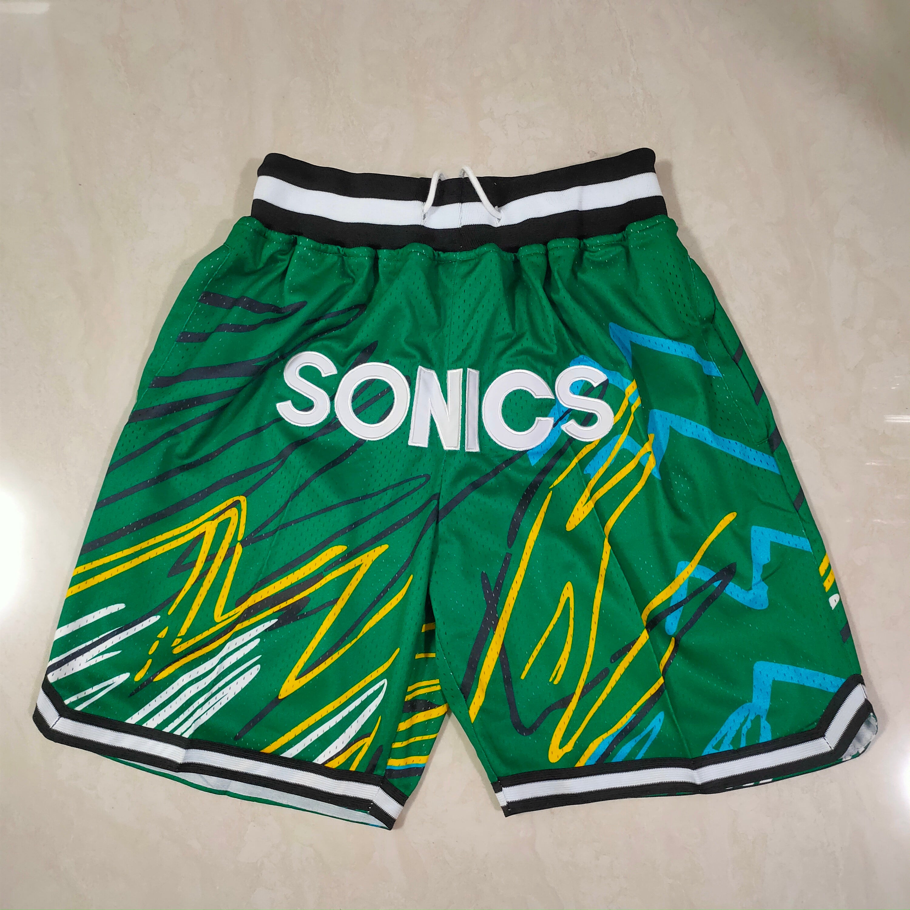 Short Sonic vert/jaune