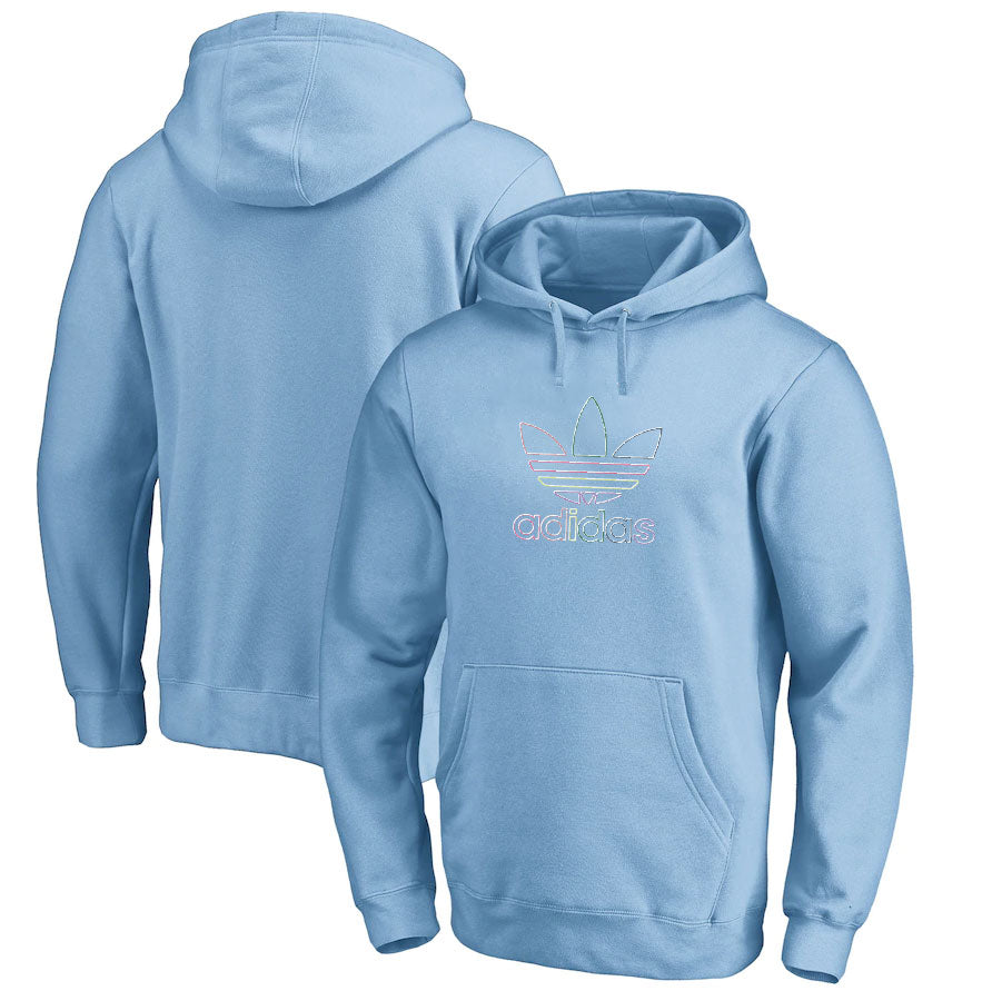Sweat à capuche Adidas bleu clair