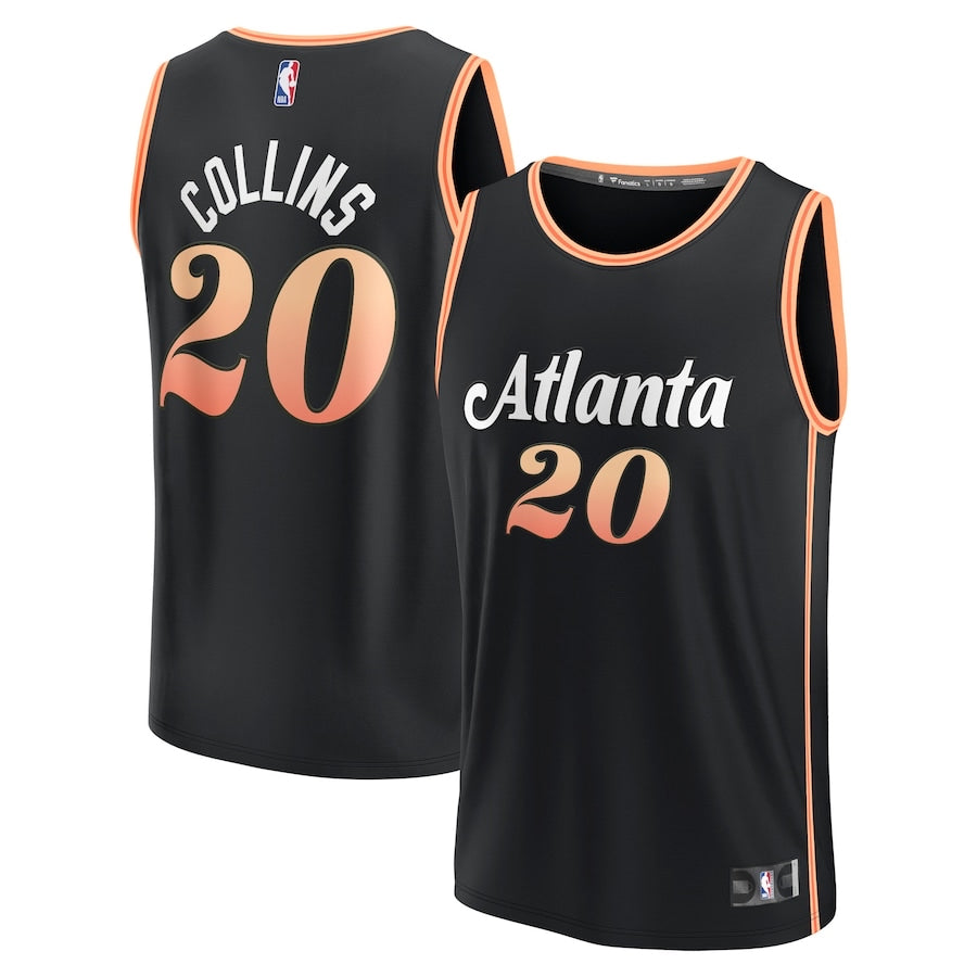 Atlanta hawks black/gold jersey