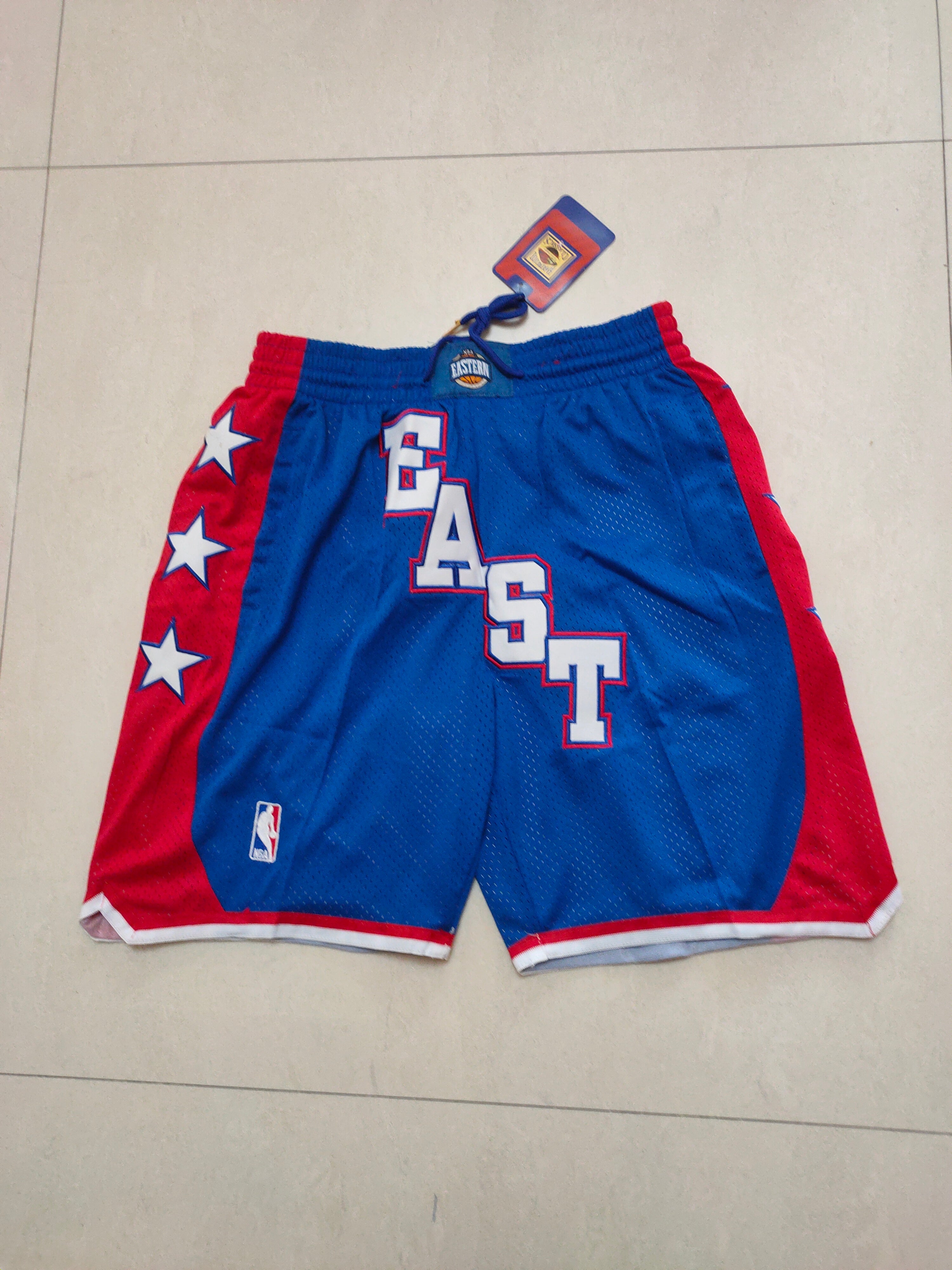 NBA east red / blue shorts