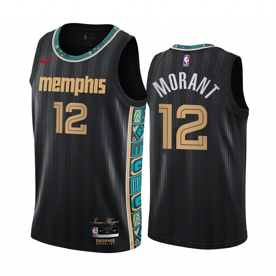 Maillot Memphis noir 12 morant