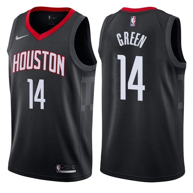 Houston black 14 green jersey