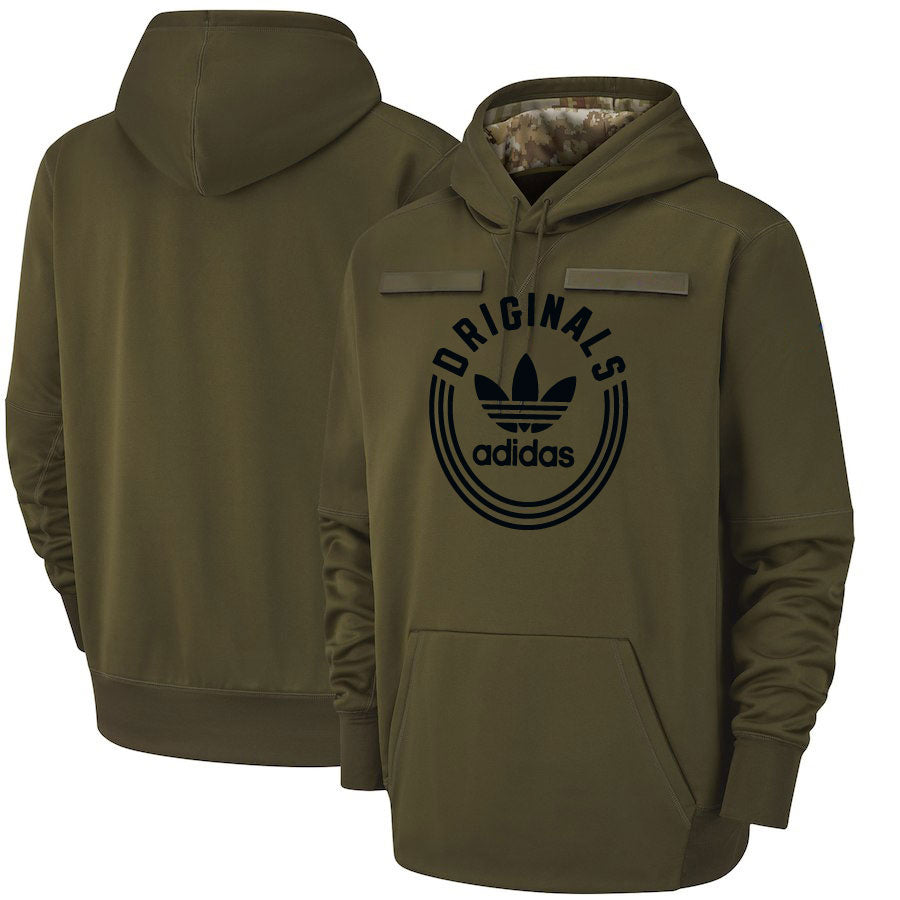 Adidas dark green /black originals hoodie