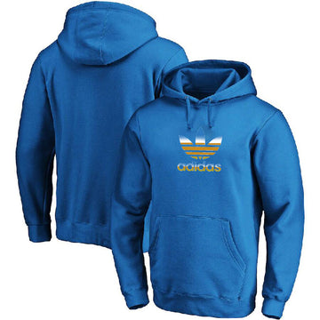 Sweat à capuche Adidas bleu/marron